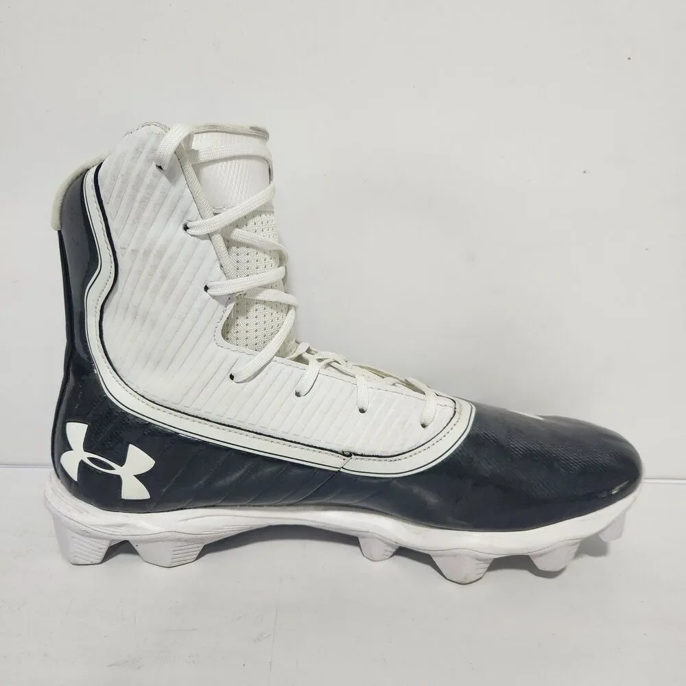 Under Armour Cleats Mens 11 Black Highlight Football MC High Top 3021197-003